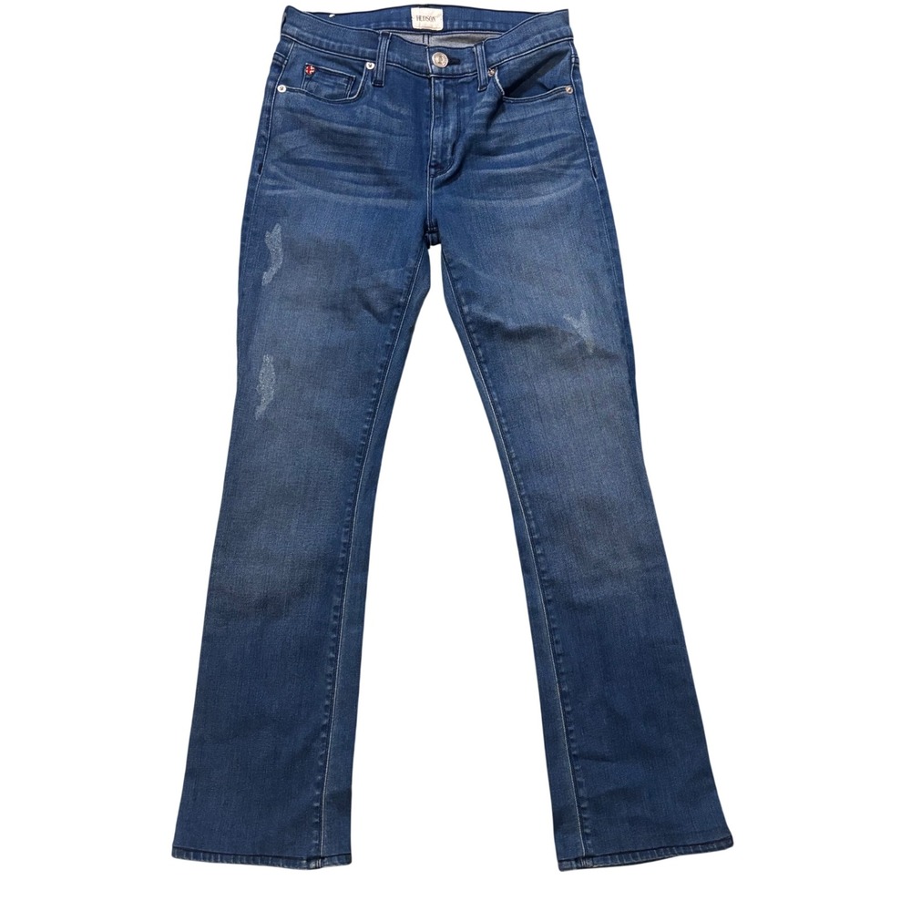 Hudson Bootcut Jeans Womens 27 Blue Distressed Stretch Denim Pants
